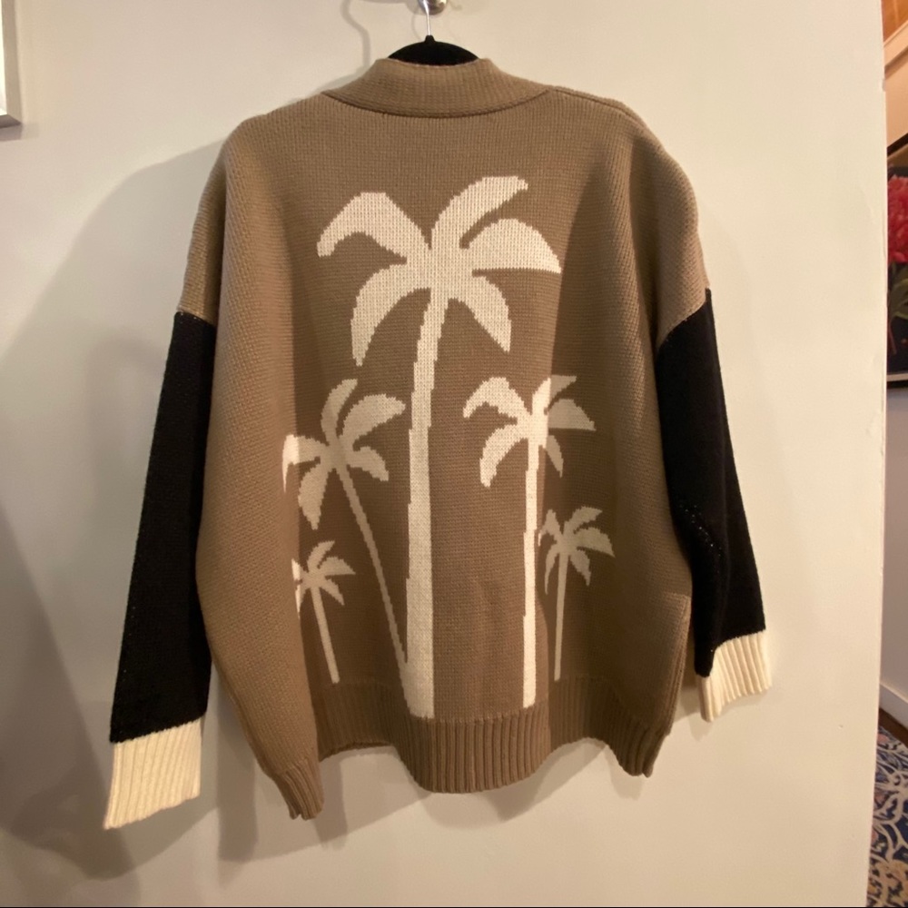 Palm Angels Women’s Brown Wool Cardigan - Picture 5 of 7